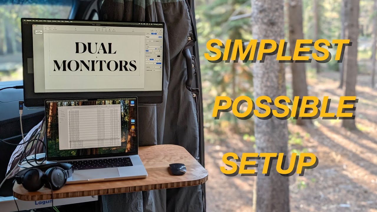 Working While Traveling: DUAL MONITORS in the Camper Van