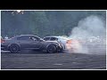 Charger scatpack 392 crashes into hellcat charger redeye  keeps swinging
