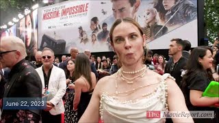 MISSION IMPOSSIBLE DEAD RECKONING UK premiere Tom Cruise, Hayley Atwell, Rebecca Ferguson -6/22/2023
