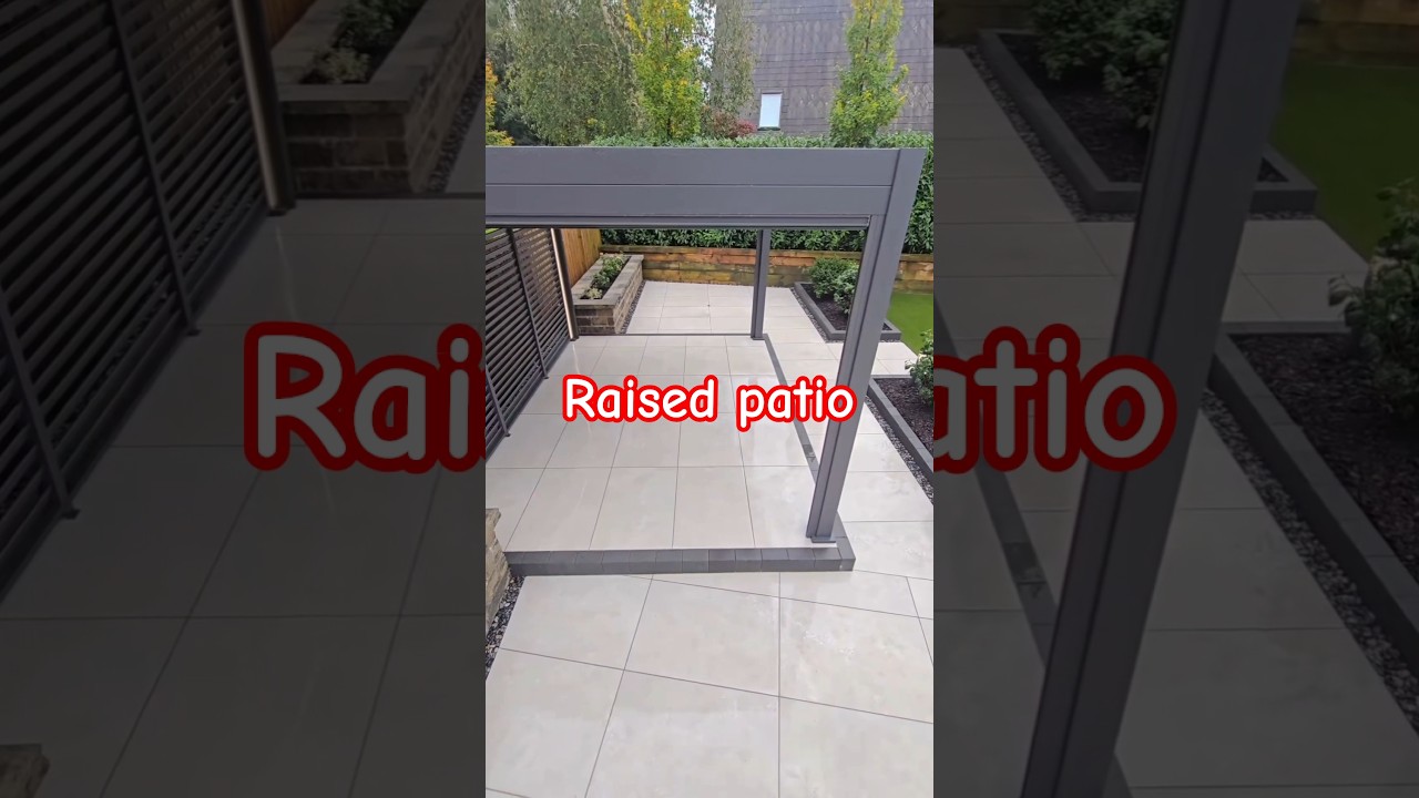 raised porcelain patio 