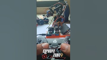 ✨ Probando brazo robot EEZYbotARM de 4 servos SG90 con mando ps2 inalámbrico con Arduino #shorts