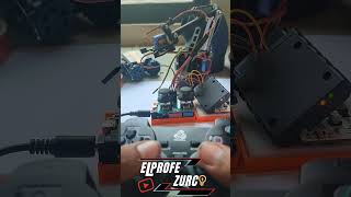 ✨ Probando brazo robot EEZYbotARM de 4 servos SG90 con mando ps2 inalámbrico con Arduino #shorts