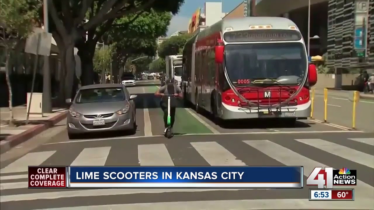 Lime rolls out electronic scooters in Kansas City YouTube