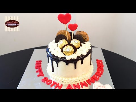 Golden Wedding Anniversary Cake - Decorated Cake by B's - CakesDecor