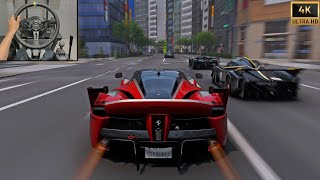 1418HP Ferrari FXX K VS Extreme Hypercars! | Forza Horizon 6 Steering Wheel screenshot 1