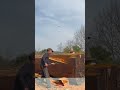 Manual Pushing Operation Of Solid Wood Large Log Craft