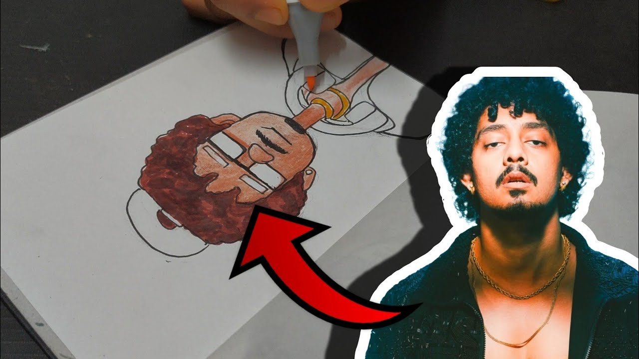 Hanumankind Rapper Drawig DRAWING @Hanumankind AS A DOODLE CHARACTER - YouTube
