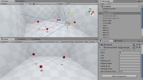 Dynamic Multi Target Camera for Unity - Demo Features
