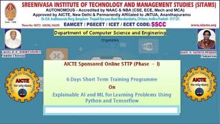 SITAMS - AICTE - STTP Phase II - Day 1 - Session 1
