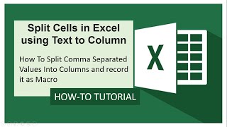 Split Cells in Excel using Text to Column by LearningIsFun 313 views 3 years ago 1 minute, 44 seconds