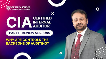 CIA Part 1 Control: Types and Techniques | Internal Audit & Management Controls | Dr. Musa Shaikh