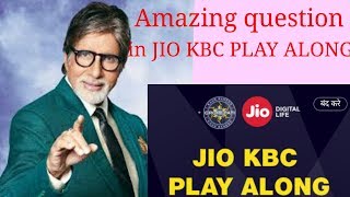 Amazing question in jio kbc play along ? screenshot 2