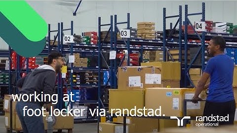 working at foot locker via randstad