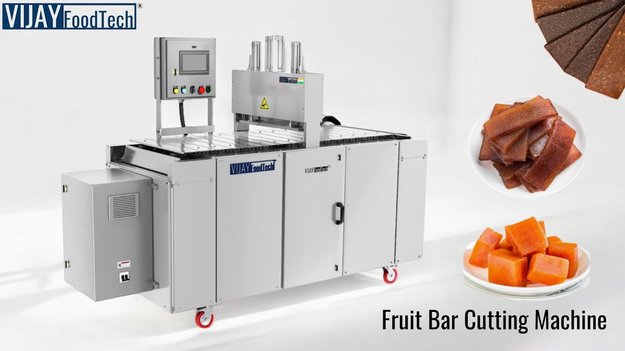 Fruit Bar Cutting Machine. 