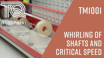 Whirling of Shafts at Critical Speed TM1001- Teaching Equipment - Theory of Machines