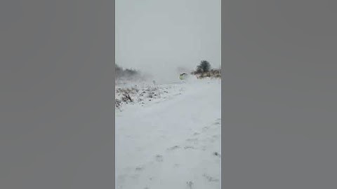 Hovercrafting in the snow