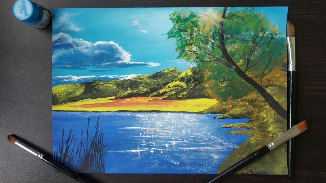 How to Paint Landscape Painting Painting a Landscape Painting for