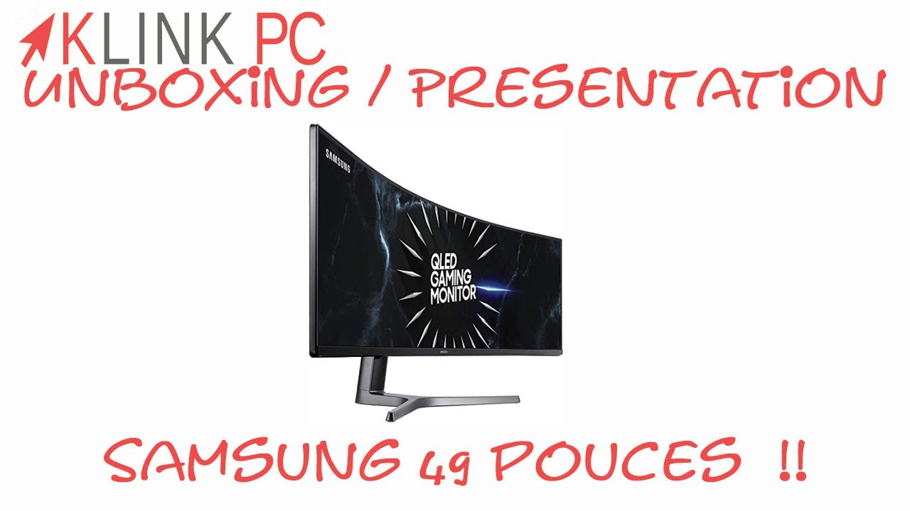 Unpacking, mounting and presenting the Samsung 49 inch C49RG94SSU flat  screen 