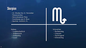 Was sind die schlechten Eigenschaften eines Skorpion?