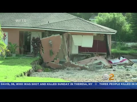 Sinkhole Swallows Homes