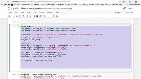 Python News Classification using three algorithms