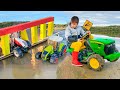 Tractors stuck in mud Darius came to save people first Kidscoco Club
