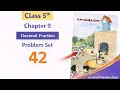 Class 5 maths Chapter 9 Decimal Fractions problem set 42 exercise in hindi maharashtra. #maths