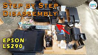 STEP By STEP DISASSEMBLY EPSON L5290 | Pinoytechs (Tagalog)