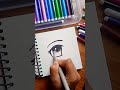 Anime eye drawing / how to Draw Anime Eye Drawing / #shorts #youtubeshorts