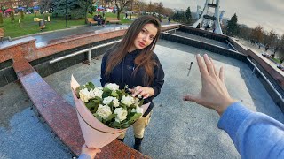 Escaping Beautiful Angry Girl Romantic Parkour Pov Chase