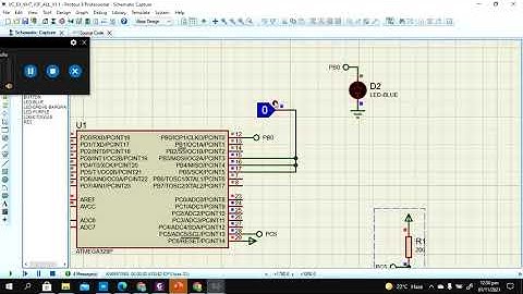 Proteus Simulation of all Chapter 7  Examples from book AVR Programming in C using AVR328P