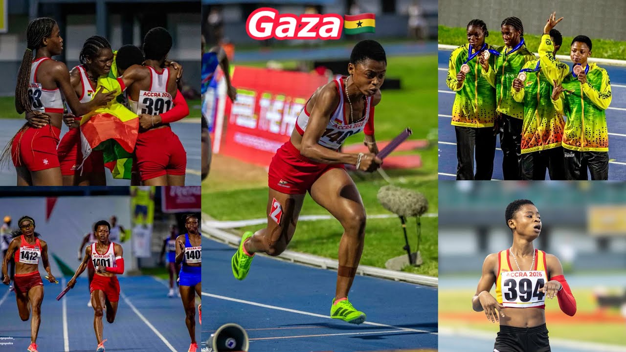 Watch how Junior Athletes of Ghana beat Nigeria & South Africa to win medal @Africa Senior Athletic
