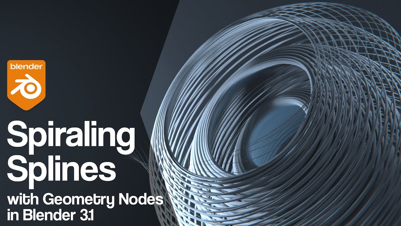 Spiraling Splines with Geometry Nodes | Blender 3.1 Tutorial - YouTube