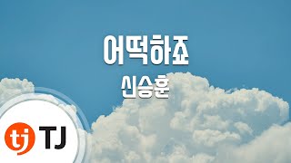 [TJ노래방] 어떡하죠(천국의나무OST) - 신승훈 (What Should I Do - Shin Seung Hoon) / TJ Karaoke