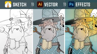 Adobe Illustrator for Beginners - Sketch to Vector Tutorial