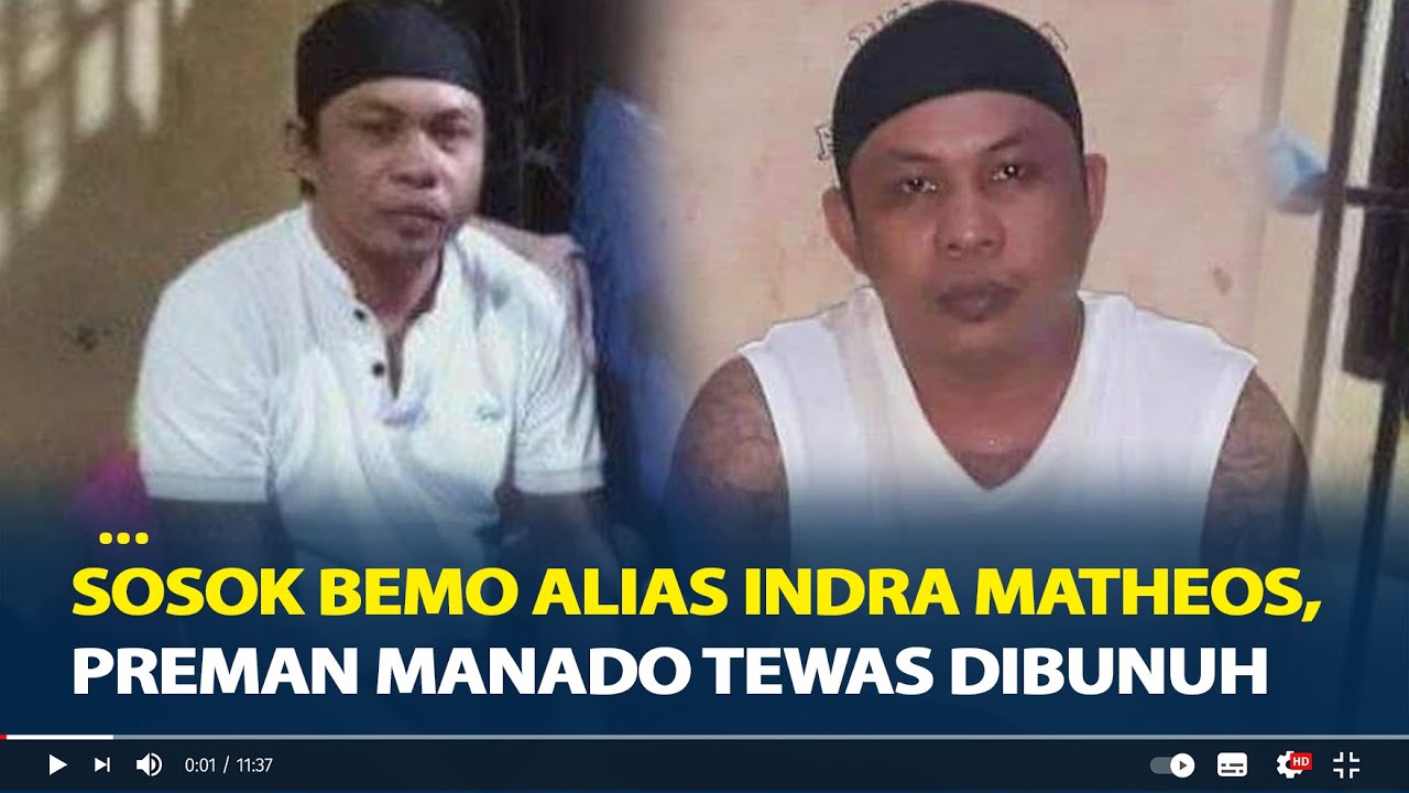 Sosok Bemo Alias Indra Matheos, Preman Manado Tewas Dibunuh, Pemakaman Didatangi Ratusan Pelayat