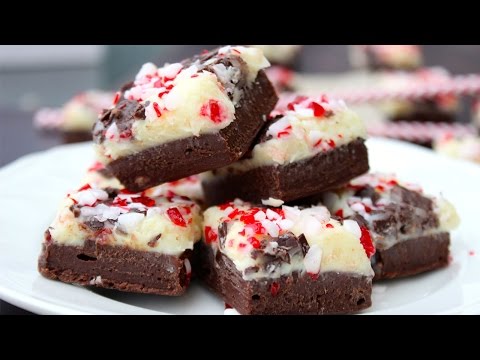 HOW TO MAKE DOUBLE CHOCOLATE PEPPERMINT FUDGE (No-bake, Microwaveable)