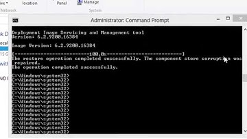 How to repair Component Store Corruption on windows 8 using DISM.exe command line option