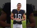 Behind the number with Raiders' rookie Jack Bech #18 🩶🖤