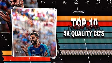 Top 10 High-Quality 4K CC Presets & XML Files for Cricket Editors ☠️ Link in description 🤩