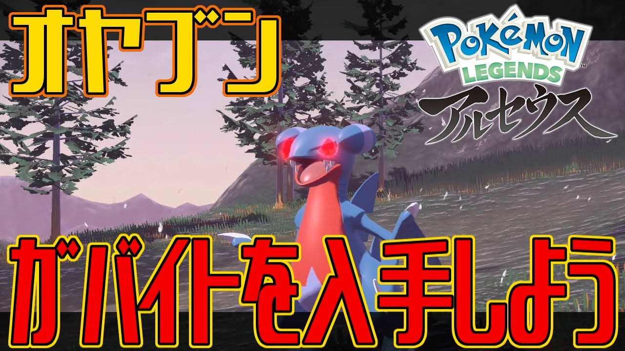 ポケモンアルセウス オヤブンのガバイトを入手しよう Pokemon Legends アルセウス Youtube