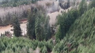 Landslide carries away part of Oregon Highway 229 southeast of Lincoln City