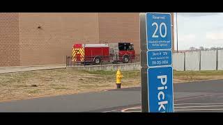 Bossier City Fire Department Engine 1 Leaving Kroger