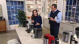 Nespresso Vertuo Espresso Coffee Maker w 62 Capsules Milk Frother on QVC