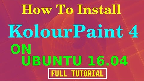 How to Install Basic KolourPaint tool on Ubuntu 16.04
