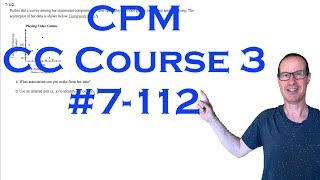 Celebrity CPM CC Course 3 Chapter 7 Problem 112 Profile