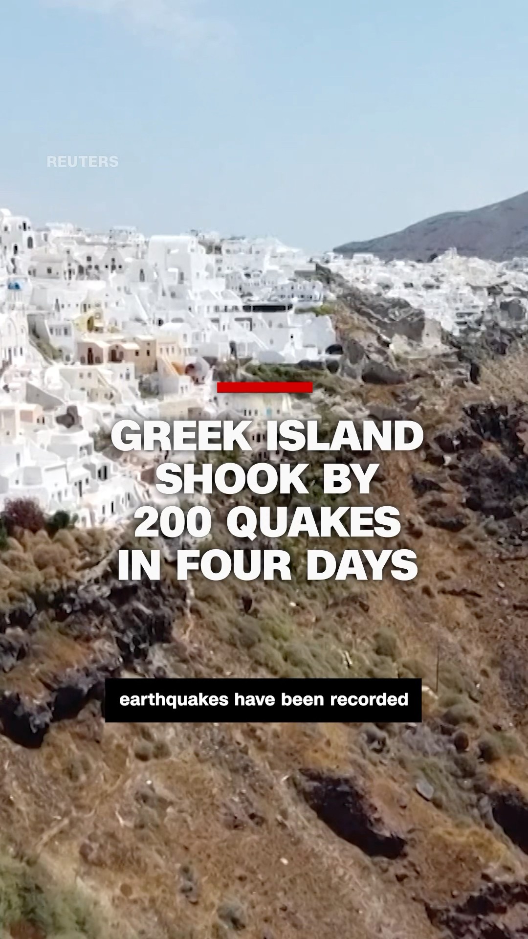Greek island shook by 200 quakes in four days