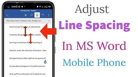 How To Change Line Spacing In MS Word On Mobile Phone | Adjust  Space Between Lines in word on phone