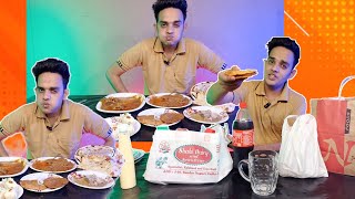 Nazeer Chicken Korma Vs Dhaba Chicken Korma, Nazeer Foods, Lachha Parantha Er Naan Asmr Mukbang