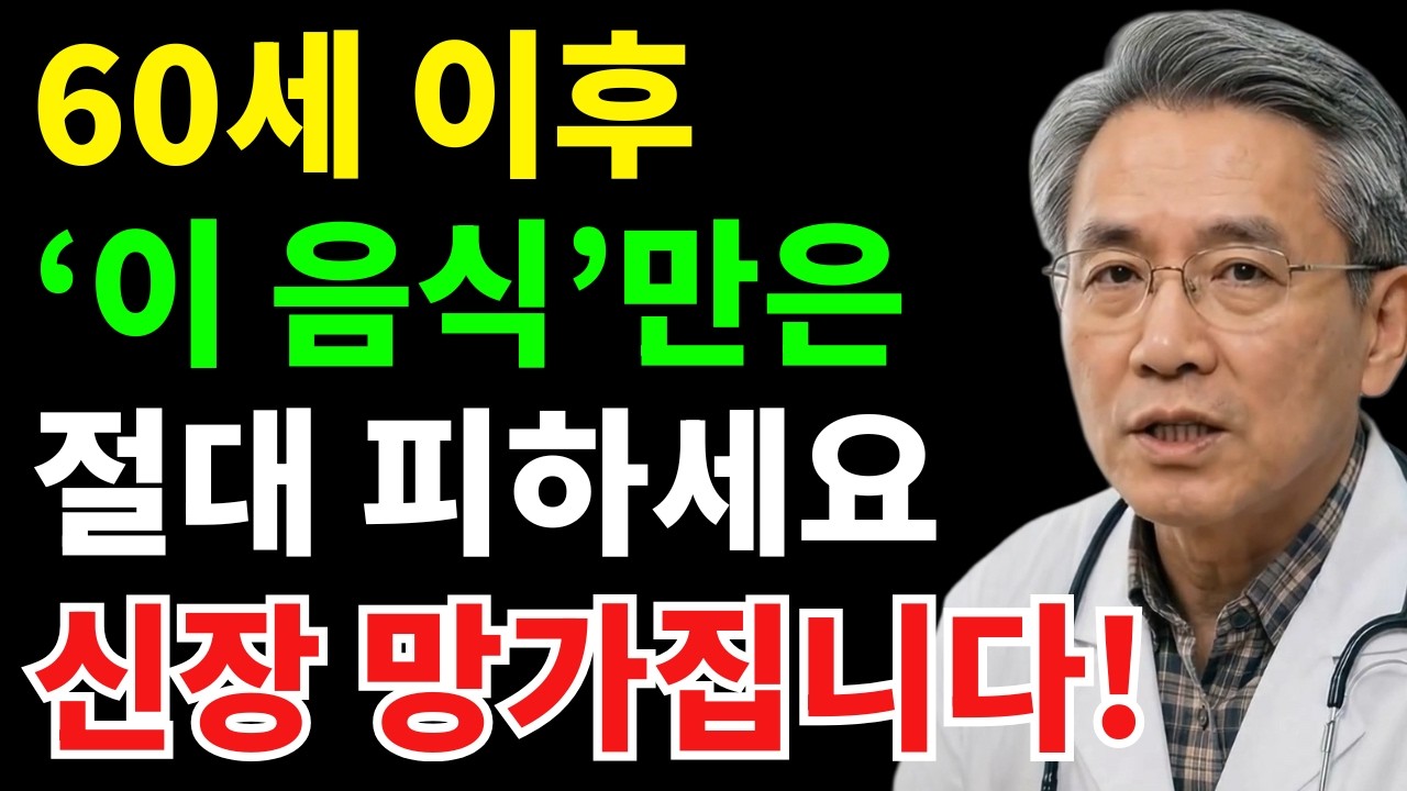 의사가 경고한 신장을 망치는 음식 3가지와 신장을 회복시키는 음식 3가지 | 시니어건강